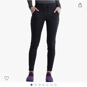 3 Cherokee Form Women Scrubs Pant Mid Rise Tapered Leg Drawstring